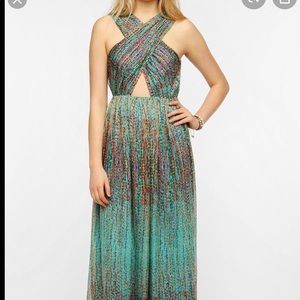 Sparkle & fade maxi dress